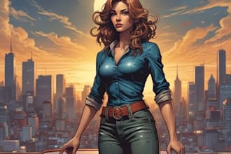 illustrate your comic book cover