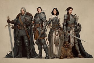 create fantasy dnd character or dnd character design