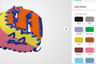 build custom baseball and softball glove shopify kickflip, zakeke and zepto