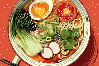 design food pop art of your food pop art