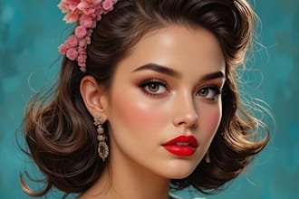 drew sultry vintage pin up seduction