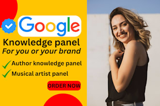 create a standard google knowledge panel, knowledgepanel for any person or brand