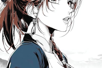 draw stunning custom manga style characters