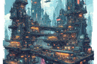 do science fiction city, cyberpunk concept art illustration