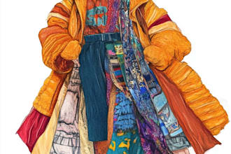 draw a fashion illustration or sketch