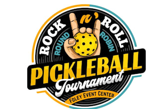 design good looking pickleball logo with original concept