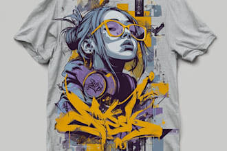 create a tshirt design in modern streetwear style