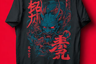 make a  t shirt illustration