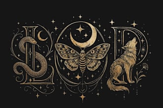 create a unique mandala or mystical logo for your brand