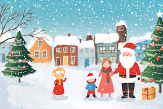 design christmas themed illustration