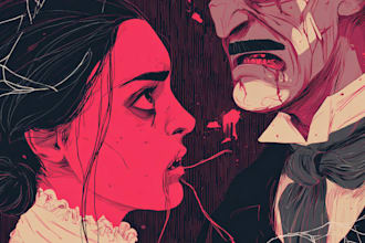 draw a horror illustration