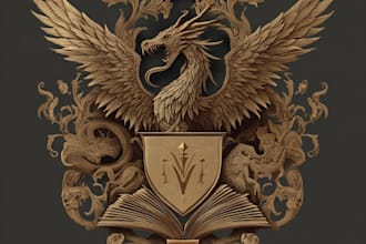 create an fantasy book novel series logo