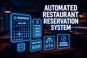 set up an automated reservation system for restaurants