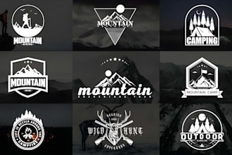 do creative travel camp travel agency modern custom logo design for your brand