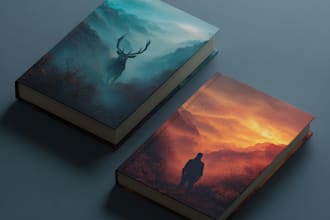 create a stunning creative book cover design or ebook cover