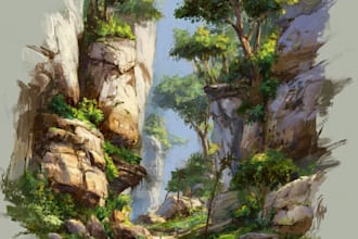 environment concept art landscape design