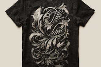 design typography t shirt and graphic t shirt