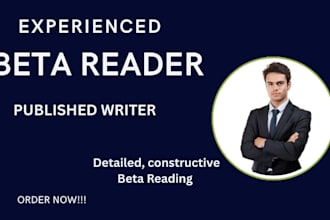 beta read, critique, and deliver thoughtful feedback on your writing