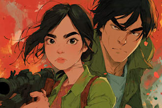 draw your comic book or webtoon cover