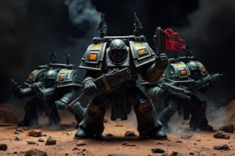 paint your warhammer 40k models using pro miniature painting