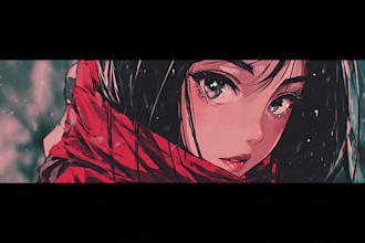 design eye catchy anime banners