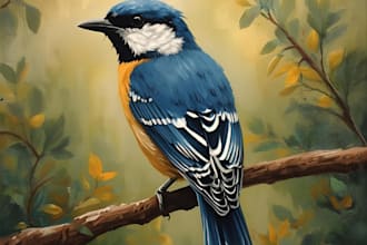 paint any bird you like, wild bird, pets