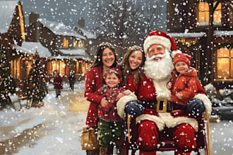 create festive holiday christmas design illustration
