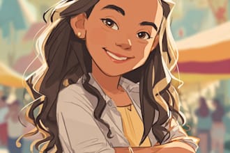 make cartoon disney couple portrait