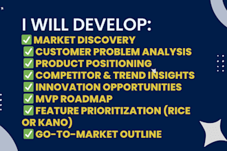develop a complete product innovation strategy for your startup