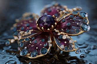 create 2d cad jewelry design, realistic jewelry render