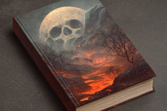 create illustrated fairytale book cover
