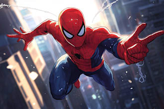 superhero character for comics