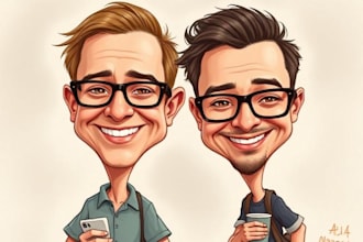 draw caricatures from photos