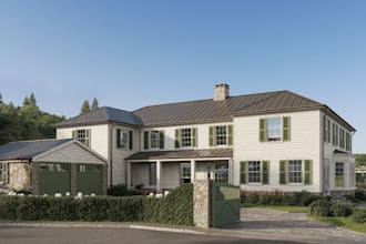 render architecture for brochure, non residence exterior cgi, property site plan