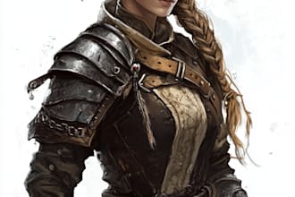 do a fantasy character for dnd or similar
