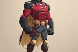 make personalized superhero portrait gift for kids