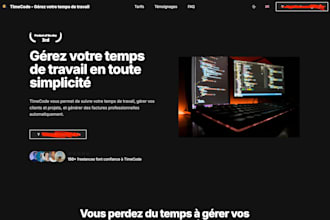 make a landing website