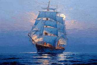 create ship oil painting for you