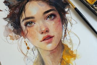 paint watercolor illustration and watercolor art