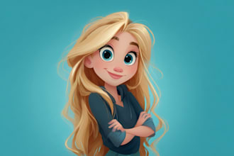 draw disney cartoon portrait