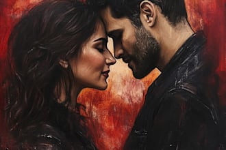 paint custom couple portrait