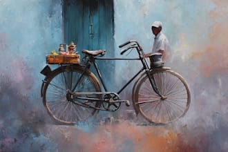 do cycle oil painting