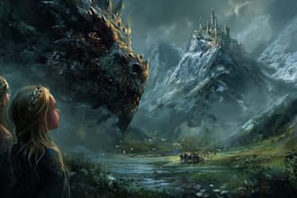 draw fantasy illustrations and covers