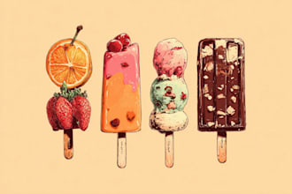 design food pop art of your food pop art