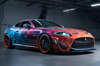 paint a unique car wrap design