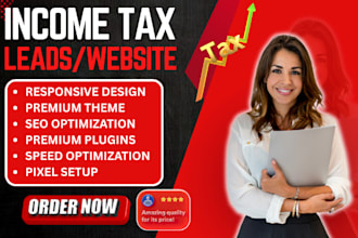 income tax leads tax website income tax jotform finance website tax landing page