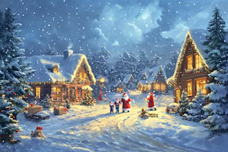 make a christmas illustration for you