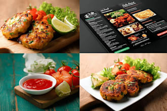 do food menu design, restaurant menu design, food flyer