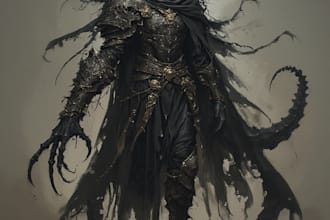 make a stunning horror character art