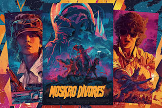 create 80s vintage posters for your movie poster
